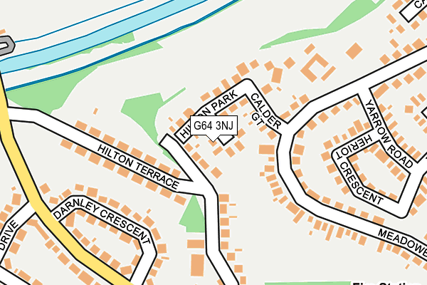 G64 3NJ map - OS OpenMap – Local (Ordnance Survey)