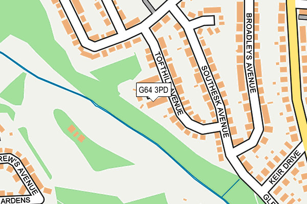 G64 3PD map - OS OpenMap – Local (Ordnance Survey)