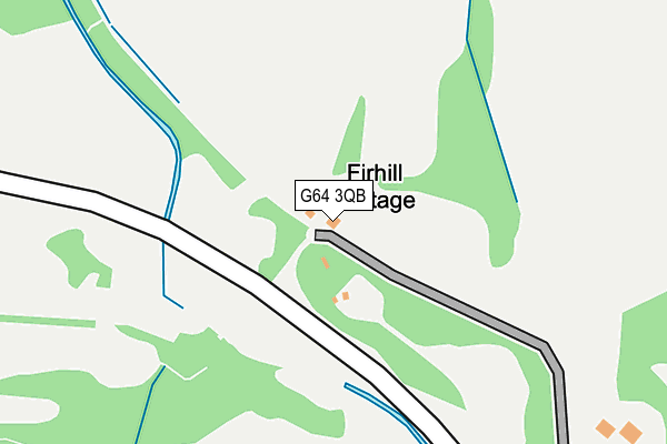 G64 3QB map - OS OpenMap – Local (Ordnance Survey)