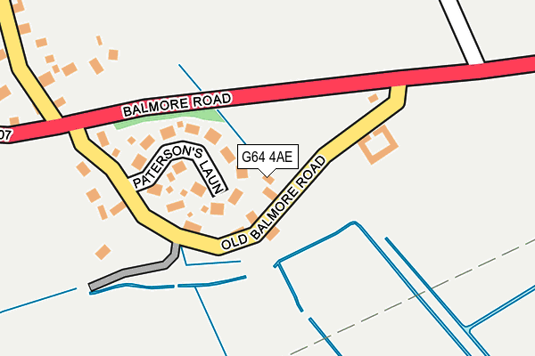 G64 4AE map - OS OpenMap – Local (Ordnance Survey)