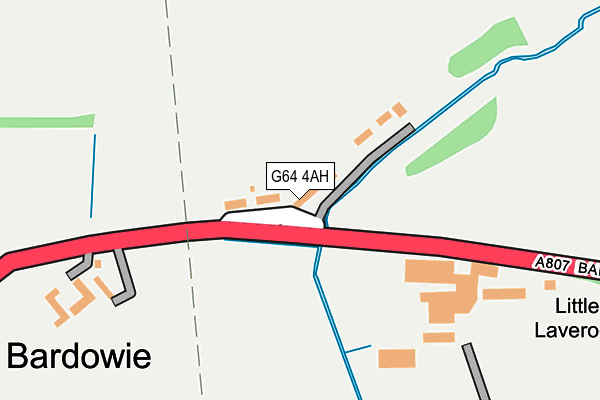 G64 4AH map - OS OpenMap – Local (Ordnance Survey)