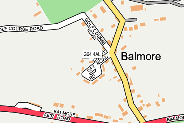 G64 4AL map - OS OpenMap – Local (Ordnance Survey)