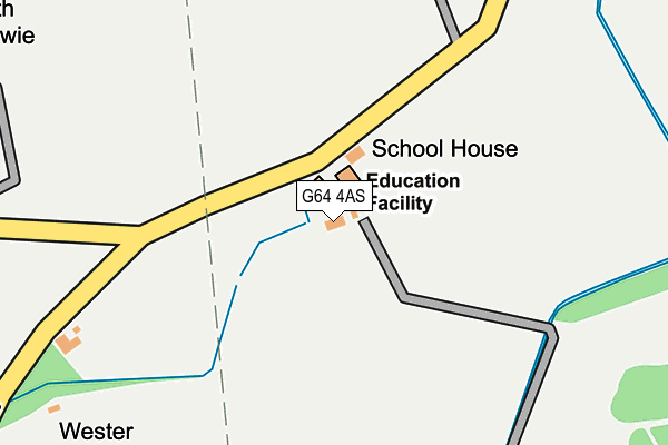 G64 4AS map - OS OpenMap – Local (Ordnance Survey)