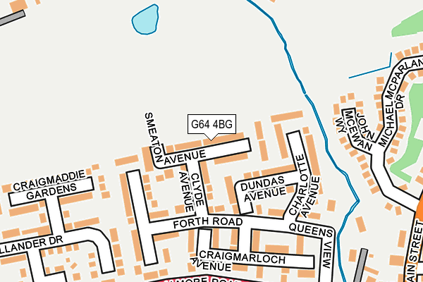 G64 4BG map - OS OpenMap – Local (Ordnance Survey)