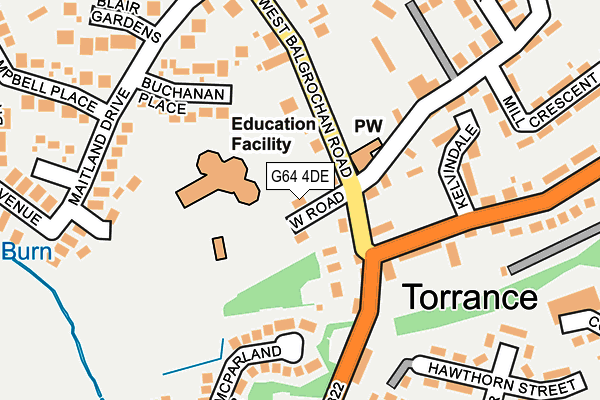 G64 4DE map - OS OpenMap – Local (Ordnance Survey)