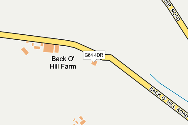 G64 4DR map - OS OpenMap – Local (Ordnance Survey)