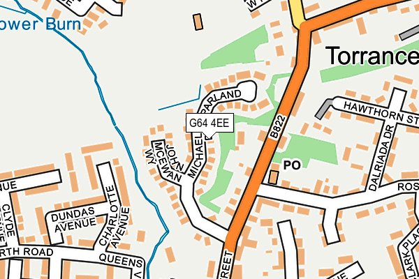 G64 4EE map - OS OpenMap – Local (Ordnance Survey)