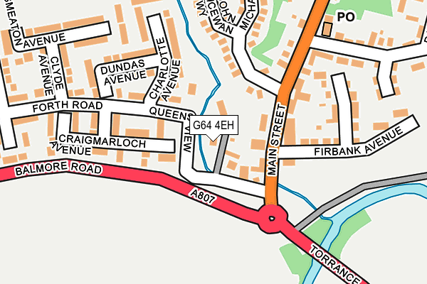 G64 4EH map - OS OpenMap – Local (Ordnance Survey)