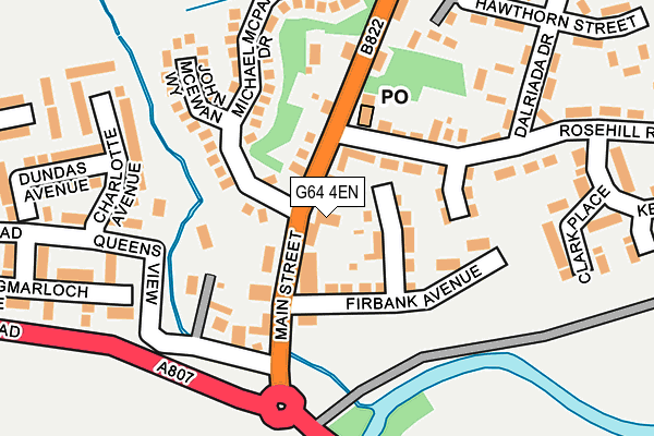 G64 4EN map - OS OpenMap – Local (Ordnance Survey)