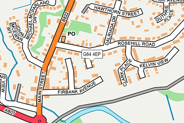 G64 4EP map - OS OpenMap – Local (Ordnance Survey)