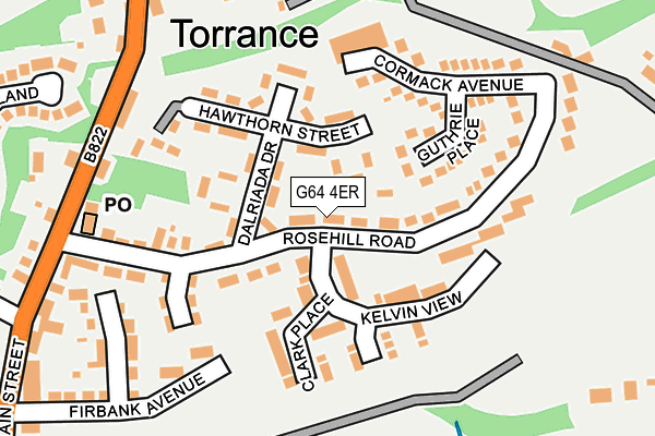 G64 4ER map - OS OpenMap – Local (Ordnance Survey)