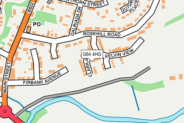 G64 4HG map - OS OpenMap – Local (Ordnance Survey)