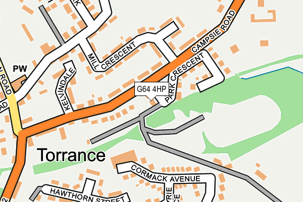 G64 4HP map - OS OpenMap – Local (Ordnance Survey)