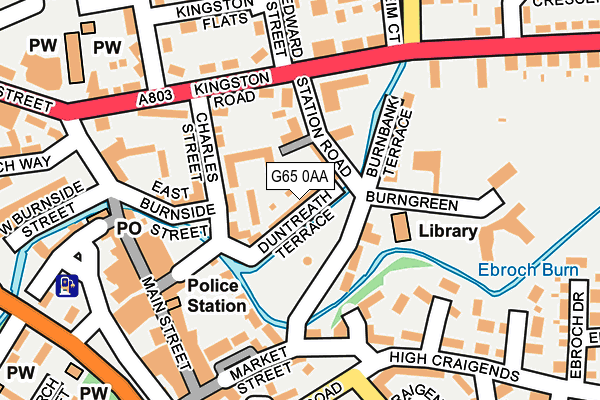 G65 0AA map - OS OpenMap – Local (Ordnance Survey)