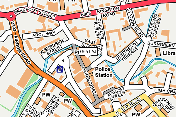 G65 0AJ map - OS OpenMap – Local (Ordnance Survey)