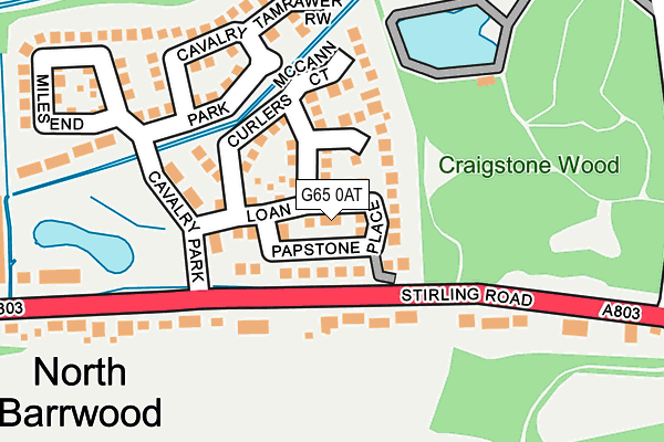 G65 0AT map - OS OpenMap – Local (Ordnance Survey)