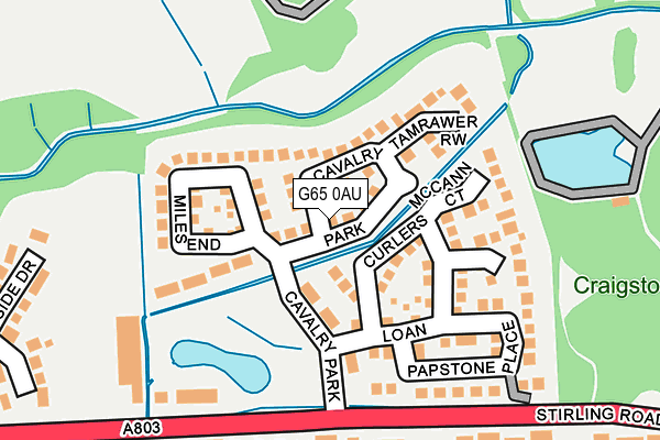 G65 0AU map - OS OpenMap – Local (Ordnance Survey)