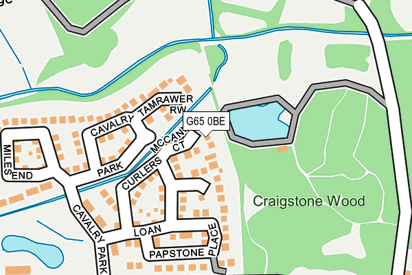 G65 0BE map - OS OpenMap – Local (Ordnance Survey)