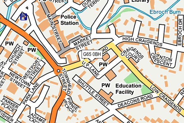 G65 0BH map - OS OpenMap – Local (Ordnance Survey)