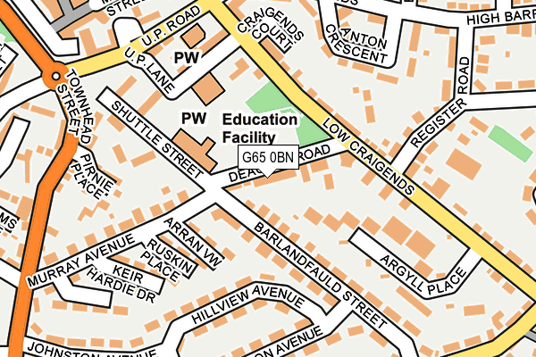 G65 0BN map - OS OpenMap – Local (Ordnance Survey)