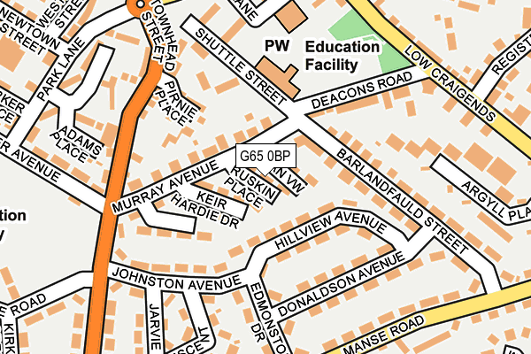 G65 0BP map - OS OpenMap – Local (Ordnance Survey)