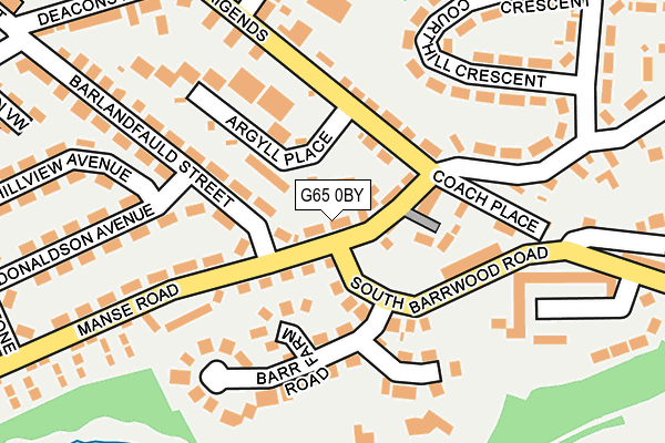 G65 0BY map - OS OpenMap – Local (Ordnance Survey)