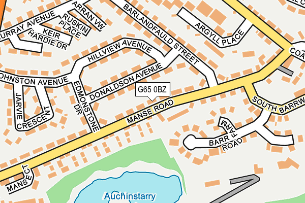 G65 0BZ map - OS OpenMap – Local (Ordnance Survey)