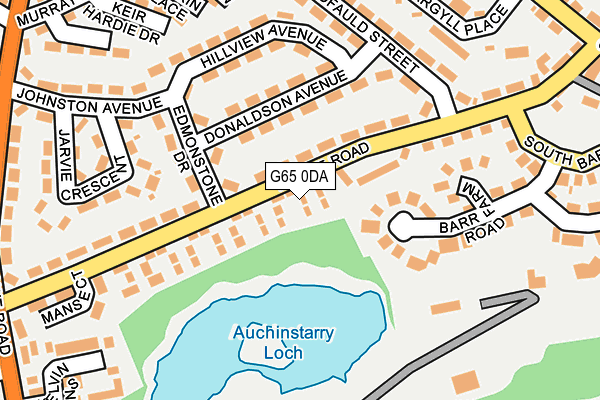 G65 0DA map - OS OpenMap – Local (Ordnance Survey)