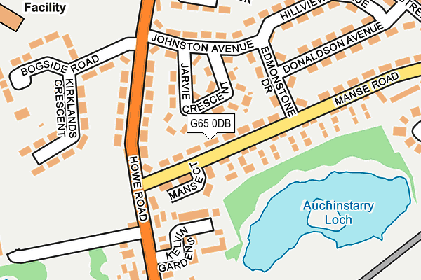 G65 0DB map - OS OpenMap – Local (Ordnance Survey)