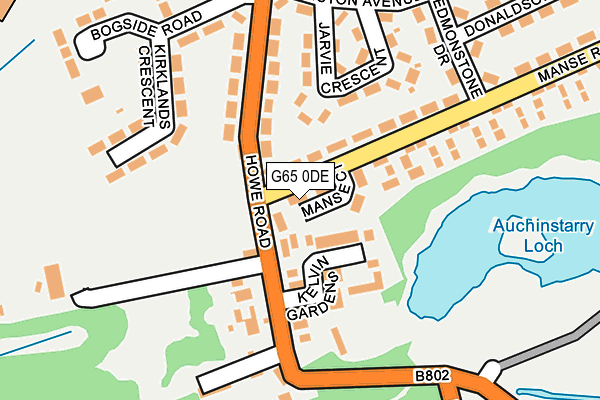 G65 0DE map - OS OpenMap – Local (Ordnance Survey)