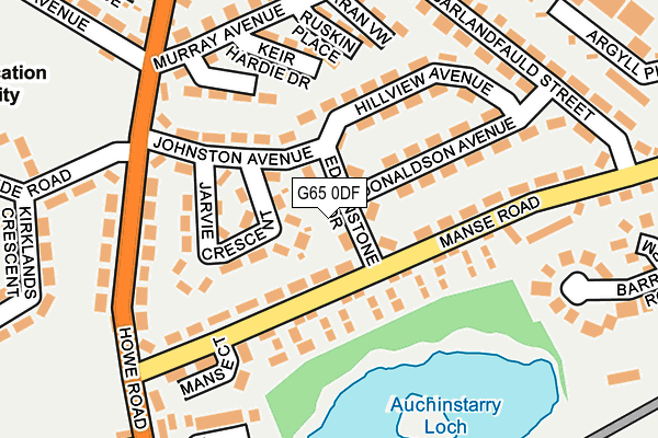 G65 0DF map - OS OpenMap – Local (Ordnance Survey)