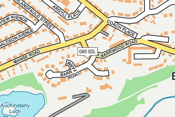 G65 0DL map - OS OpenMap – Local (Ordnance Survey)