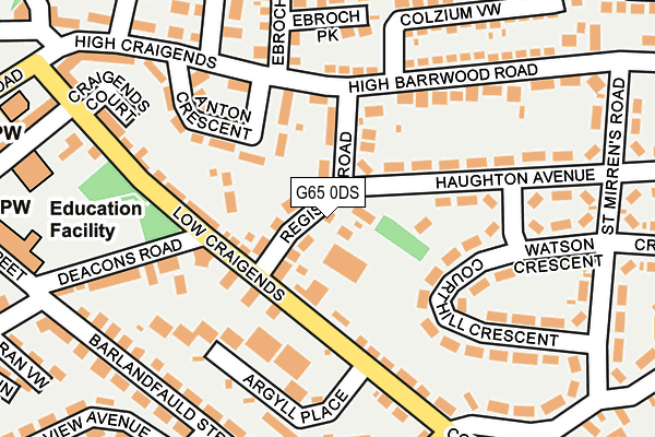 G65 0DS map - OS OpenMap – Local (Ordnance Survey)