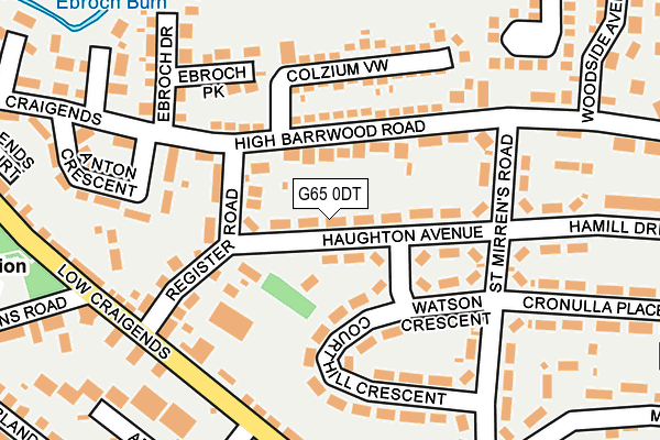 G65 0DT map - OS OpenMap – Local (Ordnance Survey)