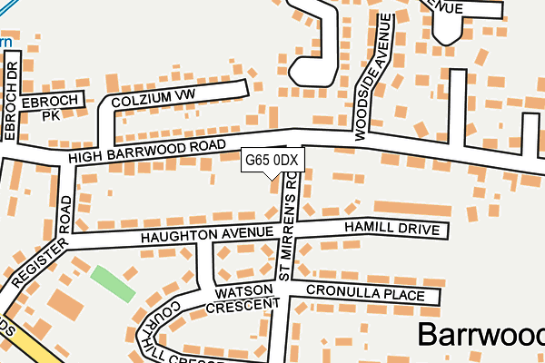 G65 0DX map - OS OpenMap – Local (Ordnance Survey)