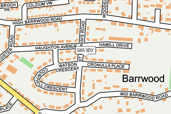 G65 0DY map - OS OpenMap – Local (Ordnance Survey)