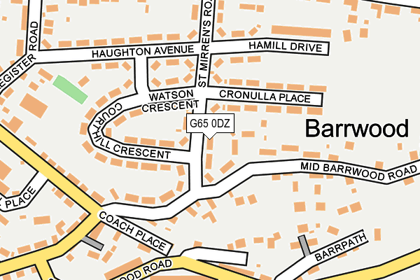G65 0DZ map - OS OpenMap – Local (Ordnance Survey)