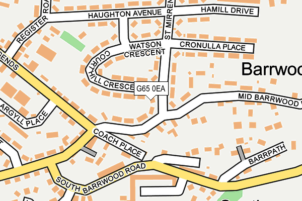 G65 0EA map - OS OpenMap – Local (Ordnance Survey)