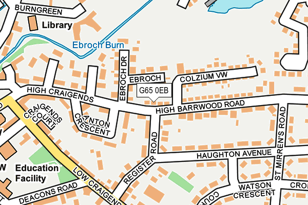 G65 0EB map - OS OpenMap – Local (Ordnance Survey)