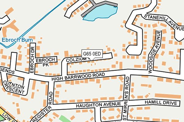 G65 0ED map - OS OpenMap – Local (Ordnance Survey)