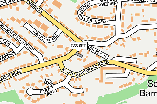 G65 0ET map - OS OpenMap – Local (Ordnance Survey)
