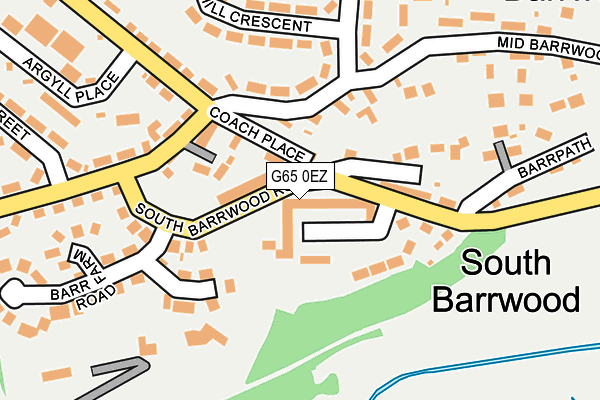 G65 0EZ map - OS OpenMap – Local (Ordnance Survey)