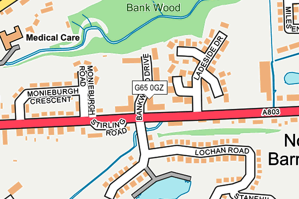 G65 0GZ map - OS OpenMap – Local (Ordnance Survey)