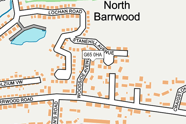 G65 0HA map - OS OpenMap – Local (Ordnance Survey)