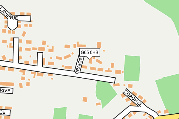 G65 0HB map - OS OpenMap – Local (Ordnance Survey)