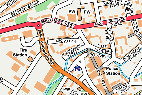 G65 0HL map - OS OpenMap – Local (Ordnance Survey)