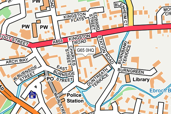 G65 0HQ map - OS OpenMap – Local (Ordnance Survey)