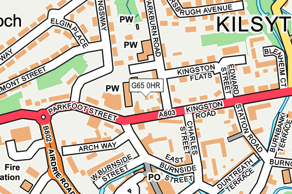 G65 0HR map - OS OpenMap – Local (Ordnance Survey)