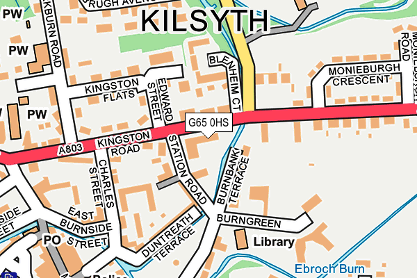 G65 0HS map - OS OpenMap – Local (Ordnance Survey)