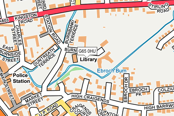 G65 0HU map - OS OpenMap – Local (Ordnance Survey)